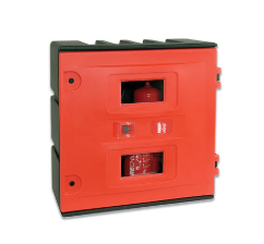 Hose Reel and Equipment Cabinet